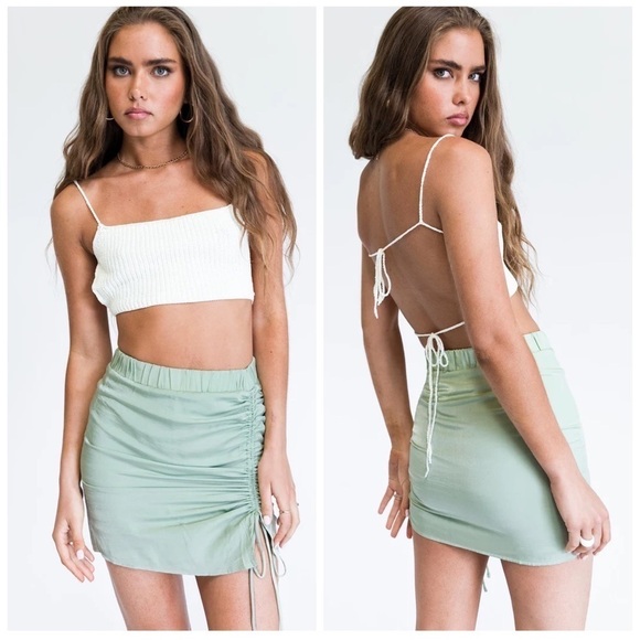 PRINCESS POLLY Alex Ruched Mini Skirt - Picture 1 of 3